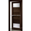 Modern interior door with glass insert